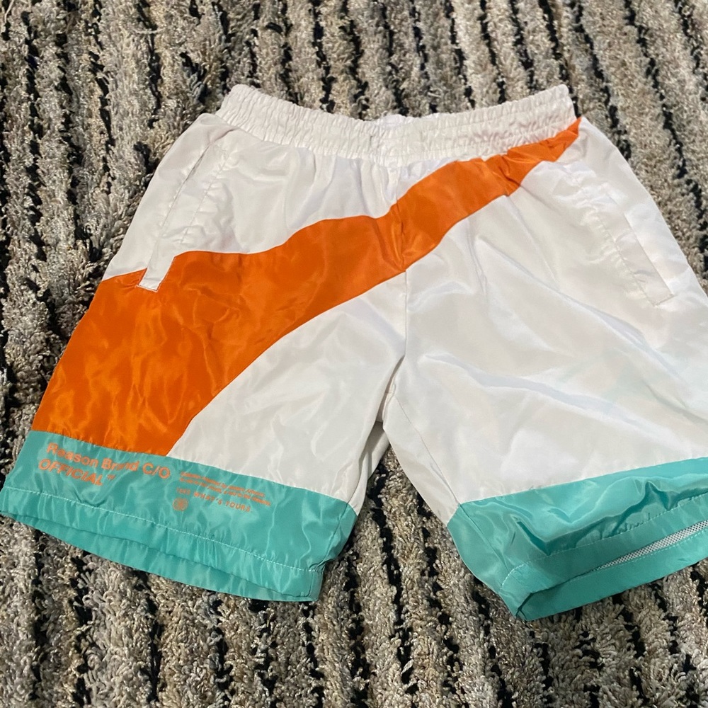 REASON Shorts - Orange/White/Teal (S)